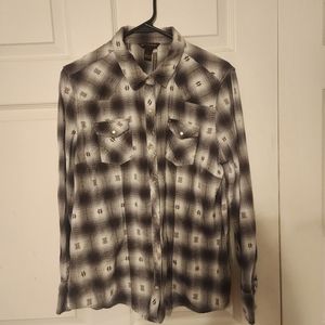 Women’s Bit & Bridle Flannel top size L